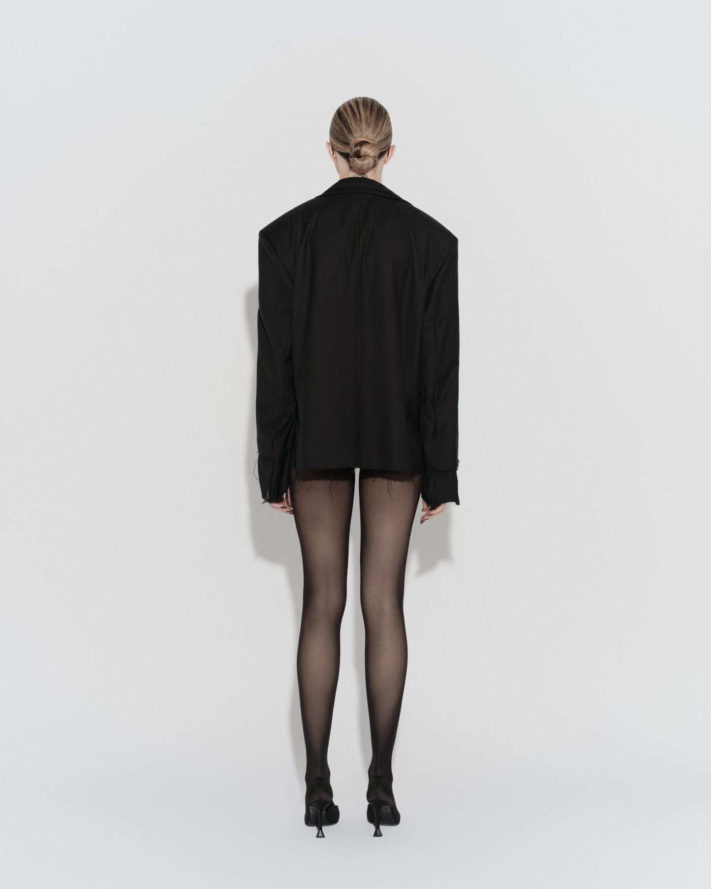 "BED OF THORNS" BLACK BLAZER