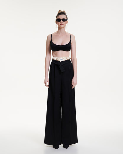 Wool tailored trousers
