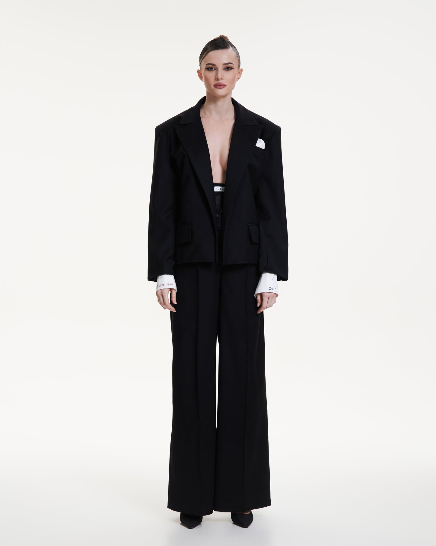 Wool tailored trousers