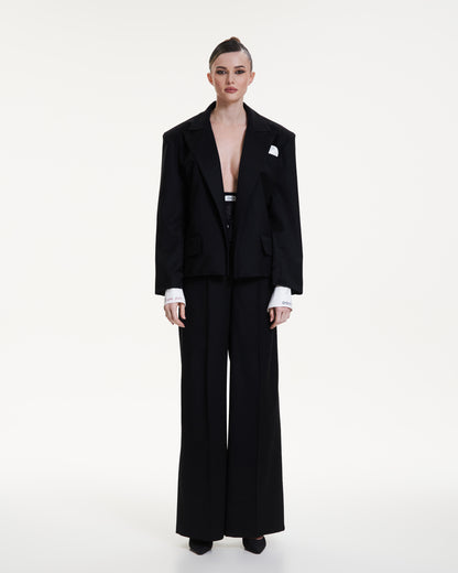 Wool tailored trousers