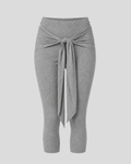 "Core memory" Capri Pants - Grey Melange