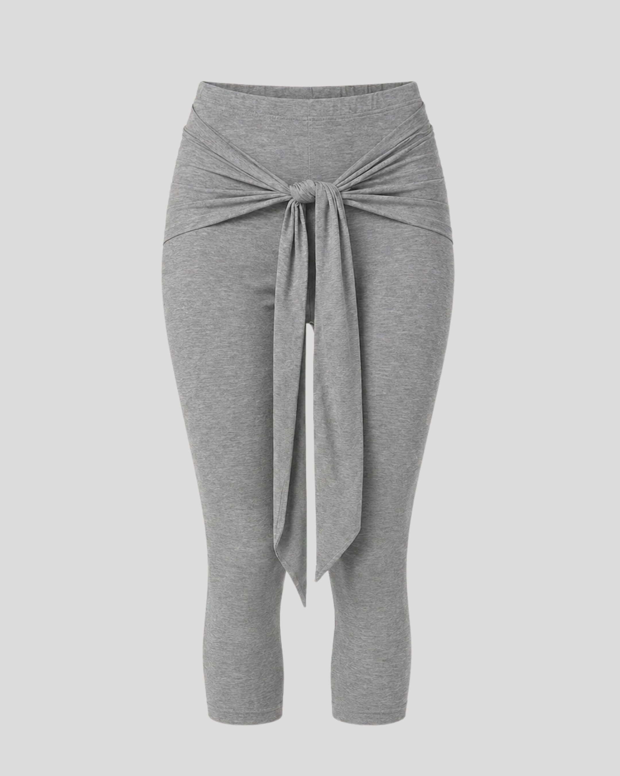 "Core memory" Capri Pants - Grey Melange