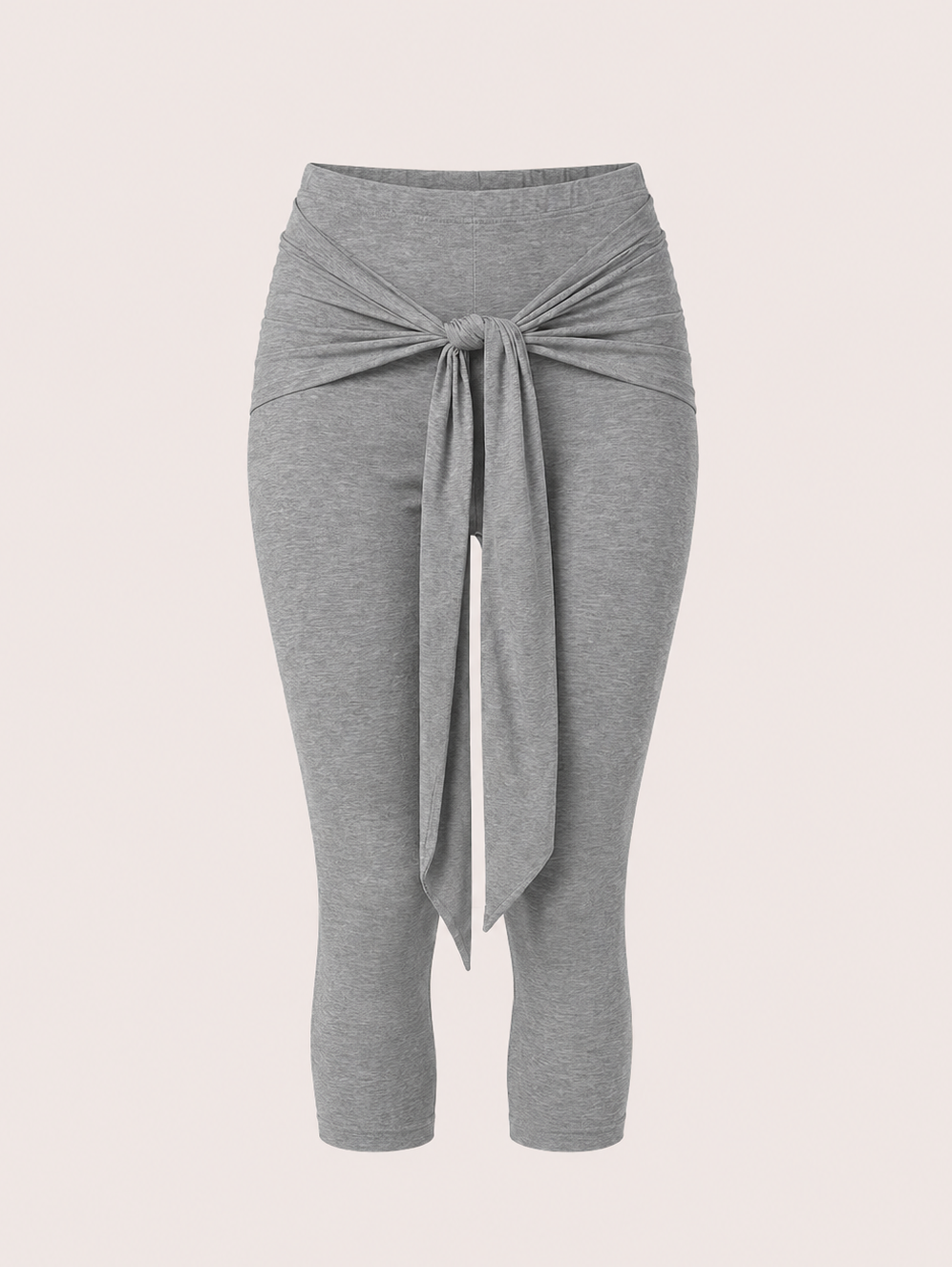 "Core memory" Capri Pants - Grey Melange