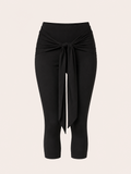 "Core memory" Capri Pants - Black