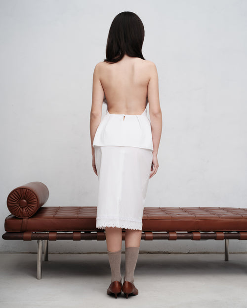 "Again and again" Skirt - White