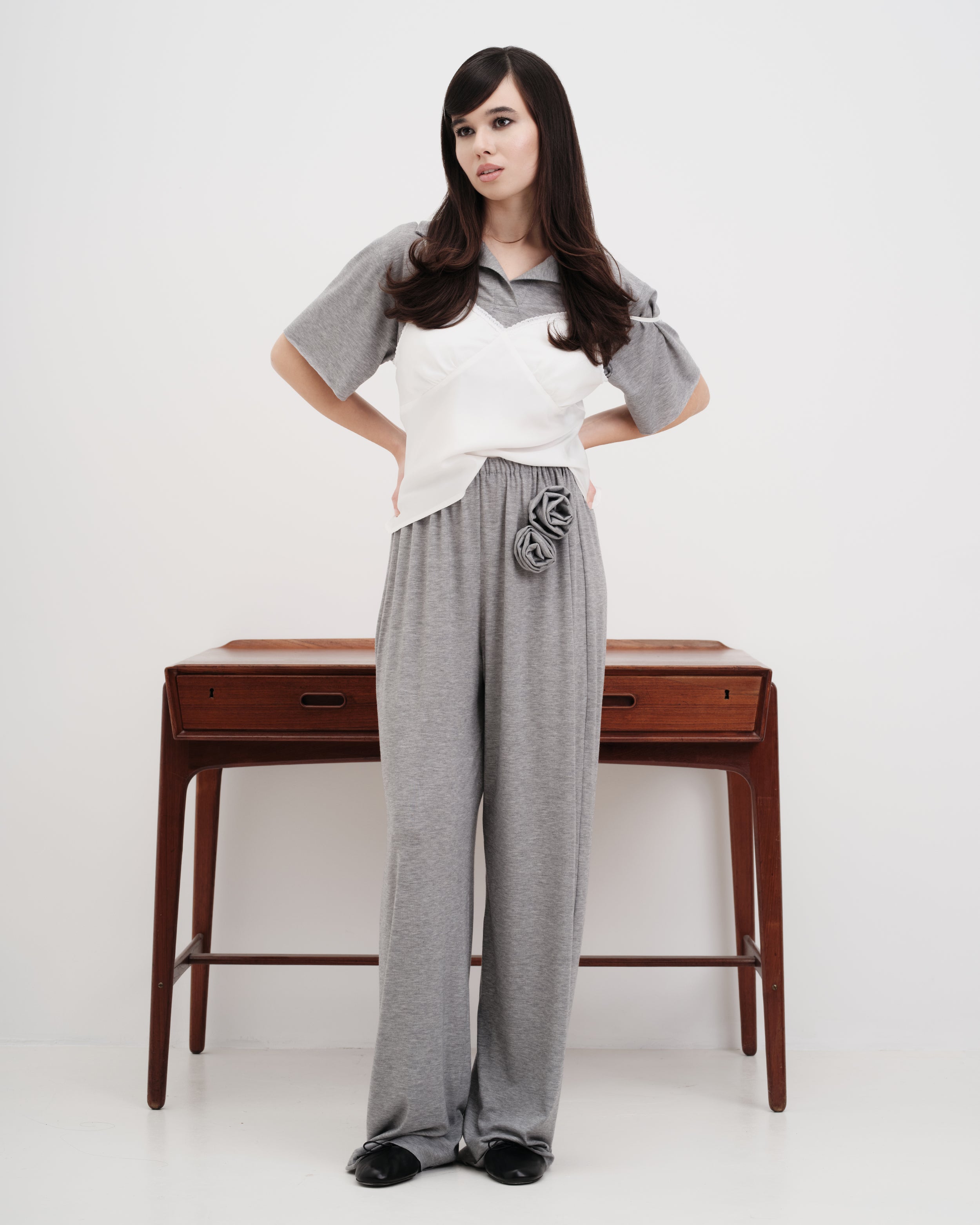 "Core memory" Pants - Grey Melange