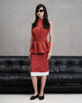 "Again and again" Skirt - Red