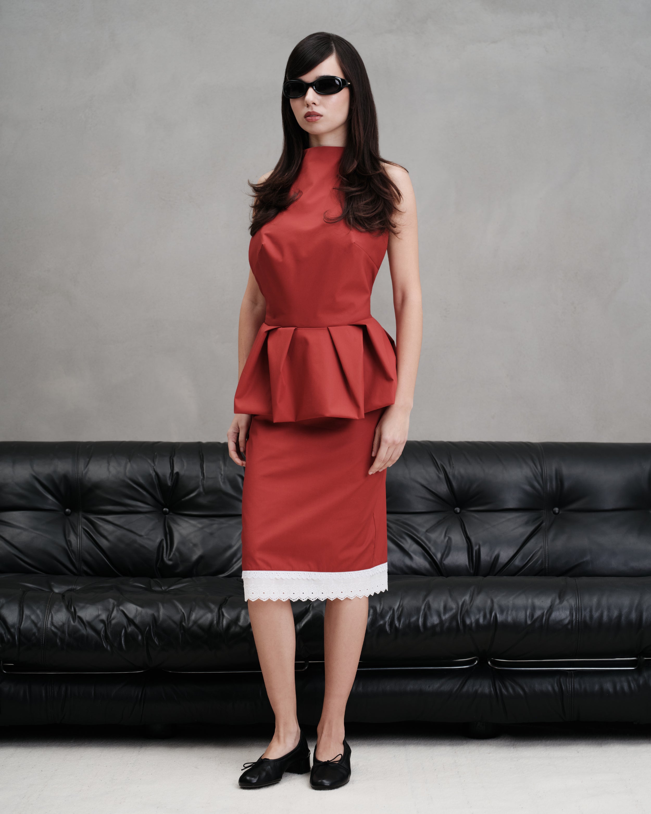 "Again and again" Skirt - Red