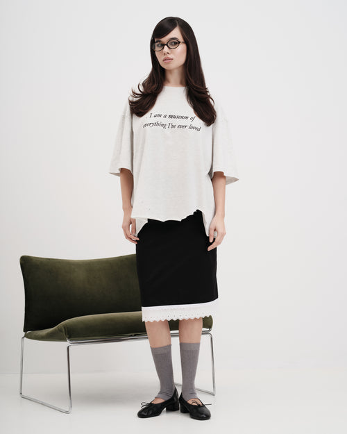 "Again and again" Skirt - Black