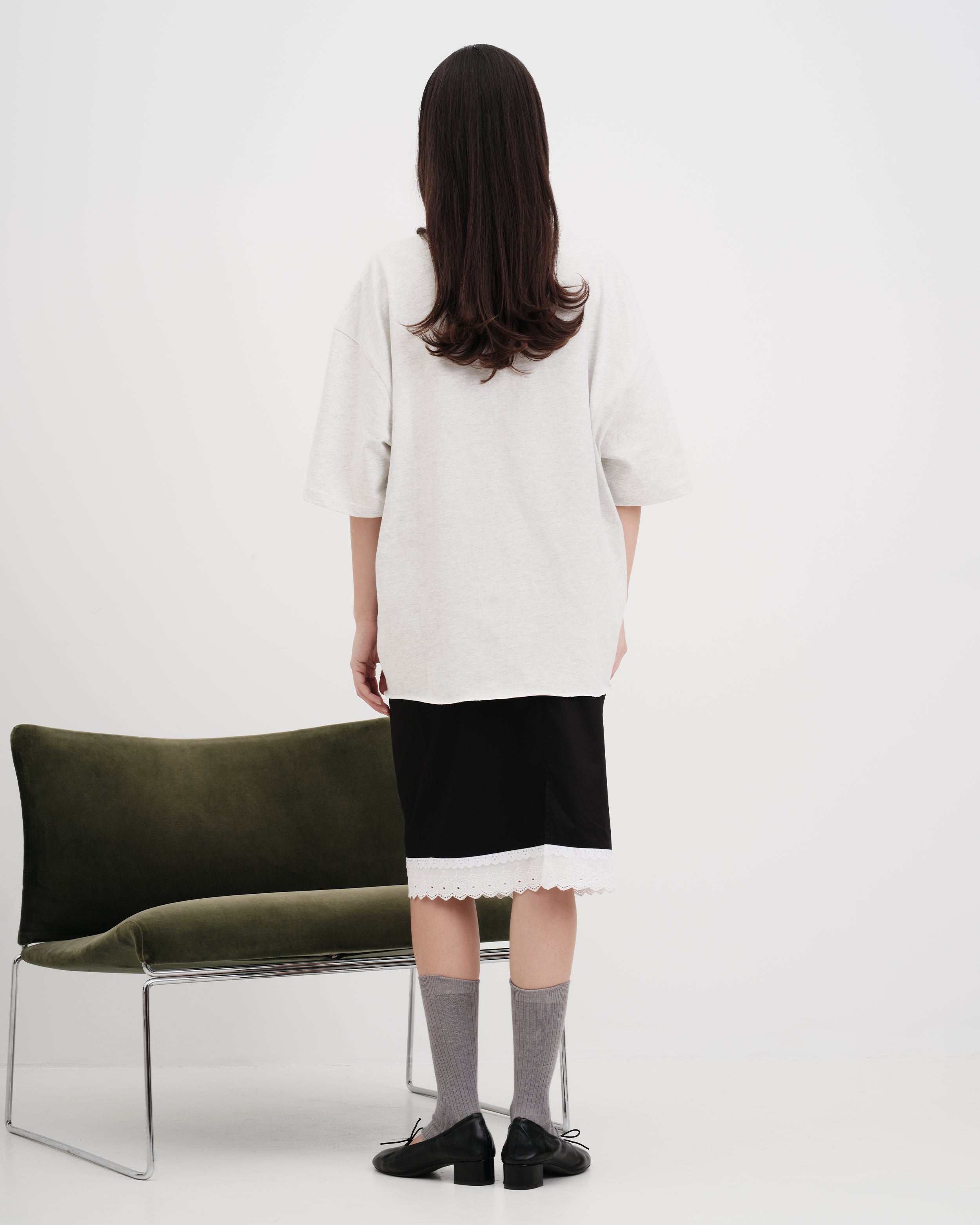 "I am a museum" Tee - Grey Melange