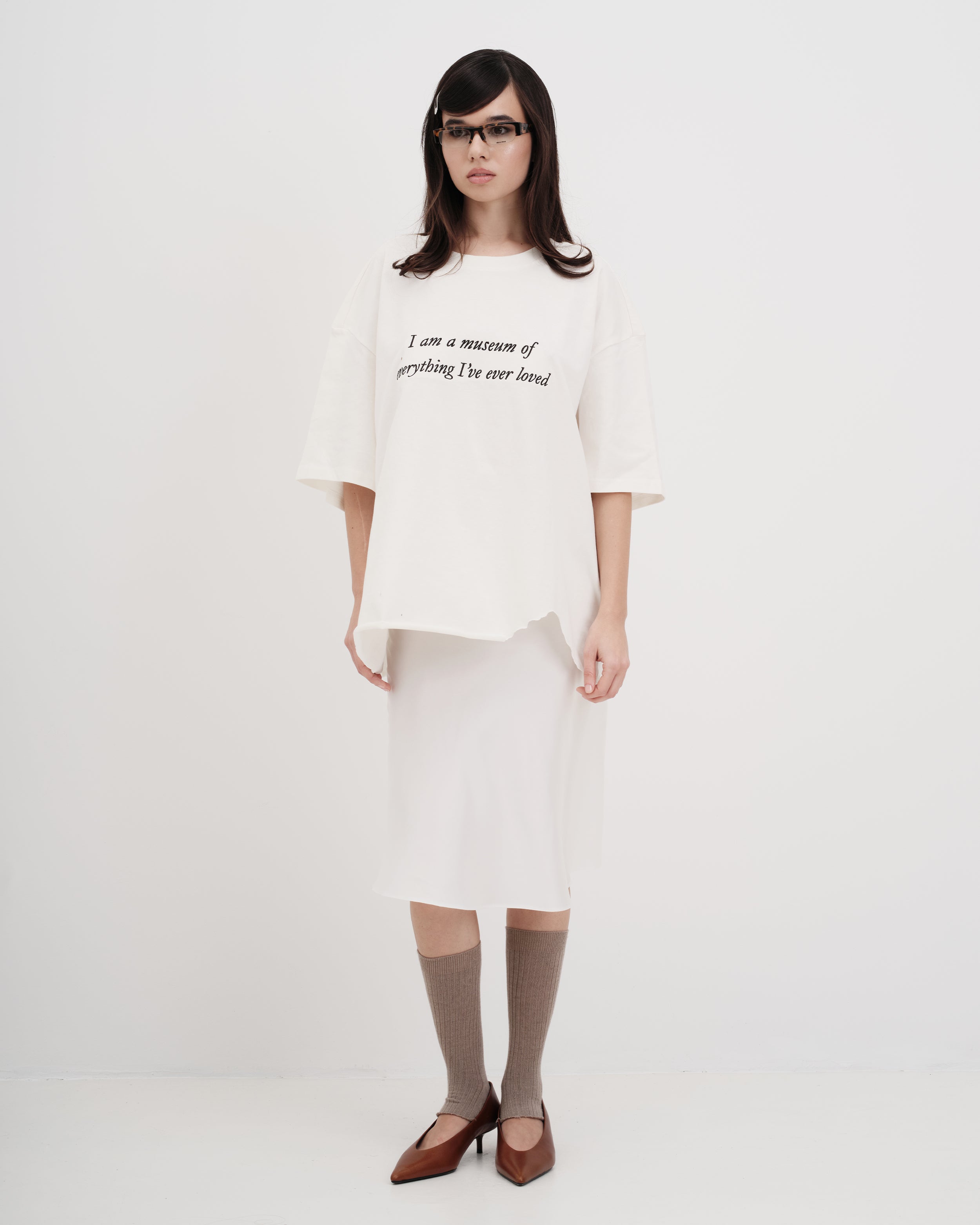 "I am a museum" Tee - White