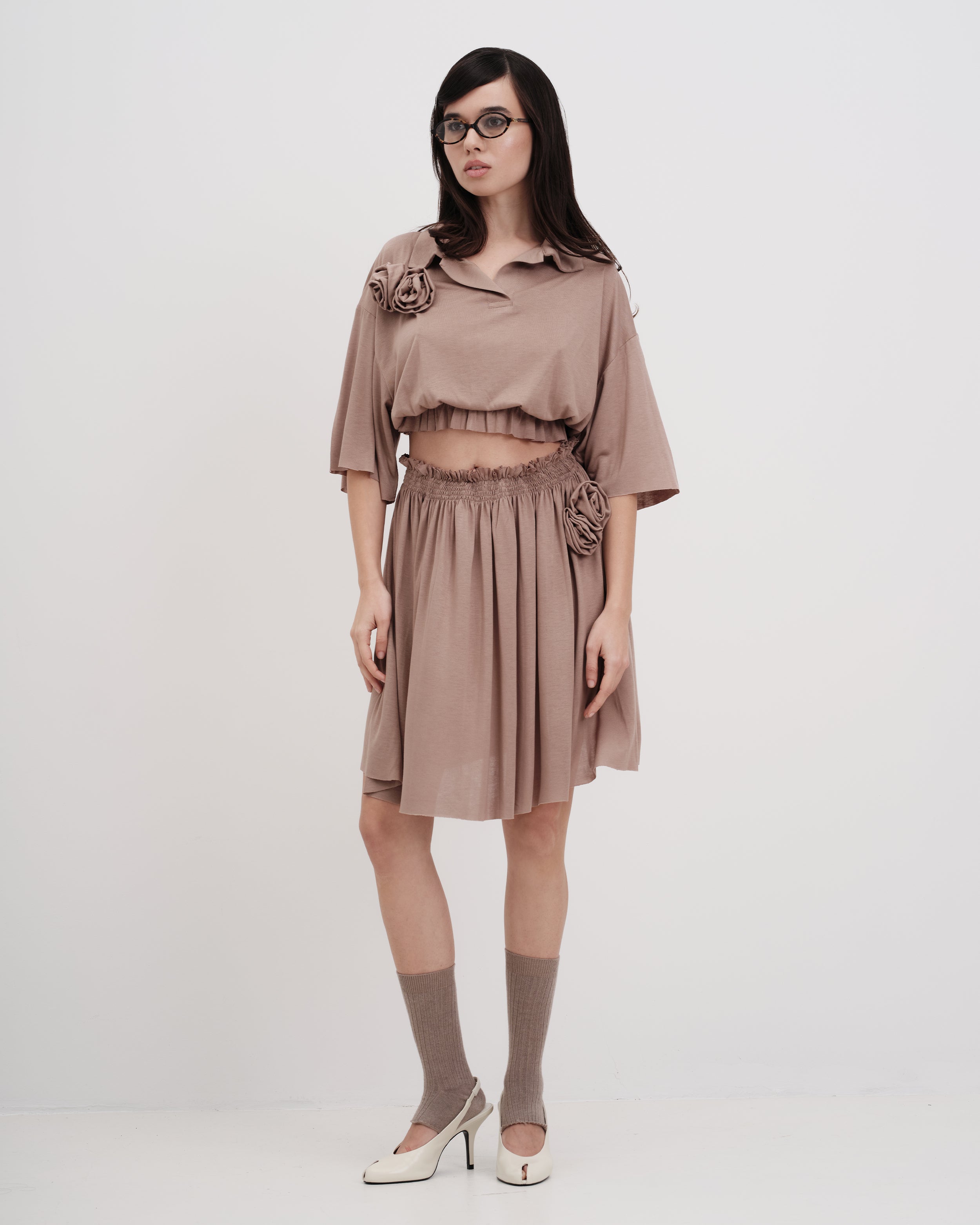 "Core memory" Top - Beige